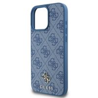 Guess Coque 4G Metal Logo MagSafe Apple iPhone 16 Pro - Bleu