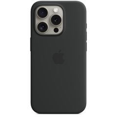 Apple Coque en silicone MagSafe Apple iPhone 15 Pro - Black