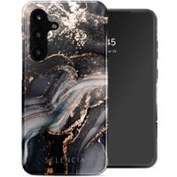 Selencia Coque arrière Vivid Samsung Galaxy S25 FE - Chic Marble Black