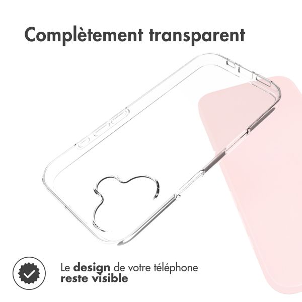 Accezz Coque Clear Apple iPhone 17 - Transparent