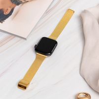 imoshion Bracelet pliant Milanese Apple Watch Series 1 t/m 11 / SE / Ultra (44/45/46/49 mm) - Doré