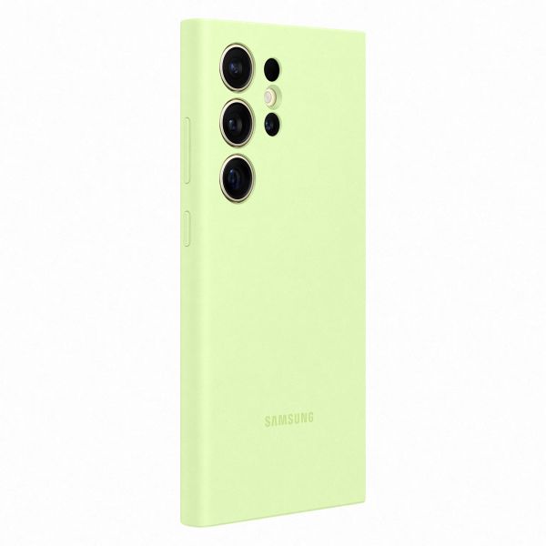 Samsung Original Coque en silicone Samsung Galaxy S24 Ultra - Light Green