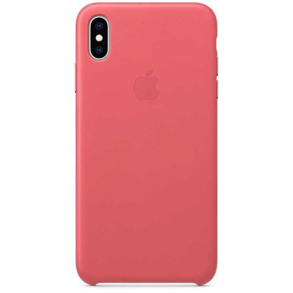 Apple Coque Leather iPhone Xs Max - Peony Pink