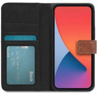 imoshion Étui de télephone portefeuille de luxe Apple iPhone 13 Pro Max - Marron