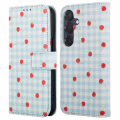 imoshion Étui de télephone portefeuille Design Samsung Galaxy S25 - Cherry Check