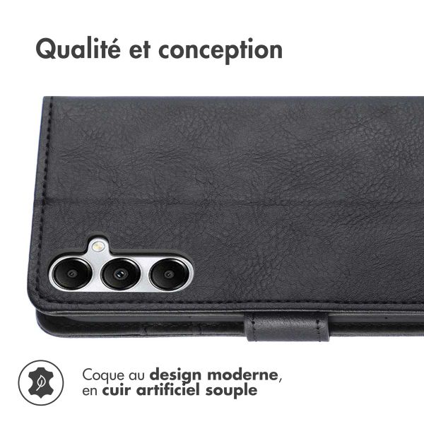 imoshion Étui de téléphone portefeuille Luxe Samsung Galaxy A26 - Noir