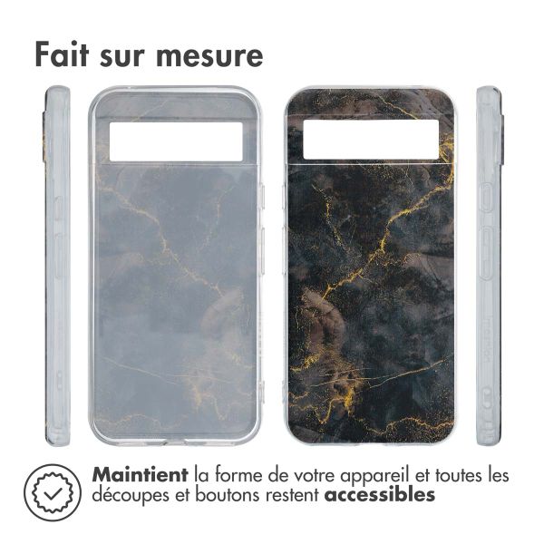 imoshion Coque Design Google Pixel 8a - Black Marble