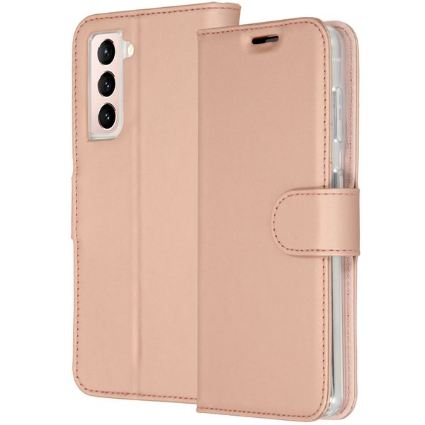 Accezz Étui de téléphone Wallet Galaxy S21 Plus - Rose Champagne