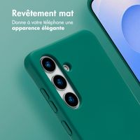 imoshion Coque arrière Color avec cordon amovible et MagSafe Samsung Galaxy S24 / S25 - Vert foncé