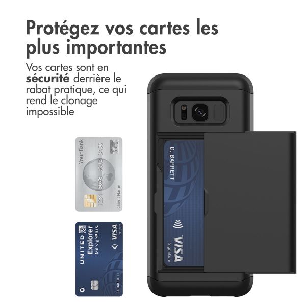 imoshion Coque arrière avec porte-cartes Samsung Galaxy S8 - Noir