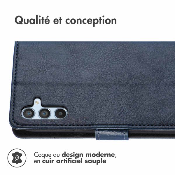 imoshion Étui de télephone portefeuille Samsung Galaxy A34 (5G) - Bleu foncé