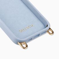 Selencia Coque arrière Rivièra avec MagSafe avec crochets amovibles Apple iPhone 15 - Powder Blue