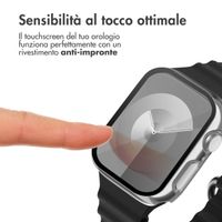 imoshion Coque rigide brillante à couverture complète Apple Watch 7 / 8 / 9 - 45 mm - Argent