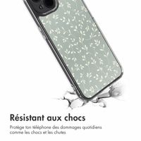 imoshion Coque Design Apple iPhone 14 - Smoke Green Flowers