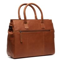 The Chesterfield Brand Sac ordinateur 14 pouces Rivera - Cuir véritable - Cognac