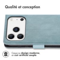 imoshion Étui de télephone portefeuille Apple iPhone 17 Pro Max - Air Blue