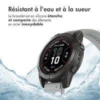 imoshion Bracelet QuickFit® en silicone  - Connexion Garmin 26 mm - Gris