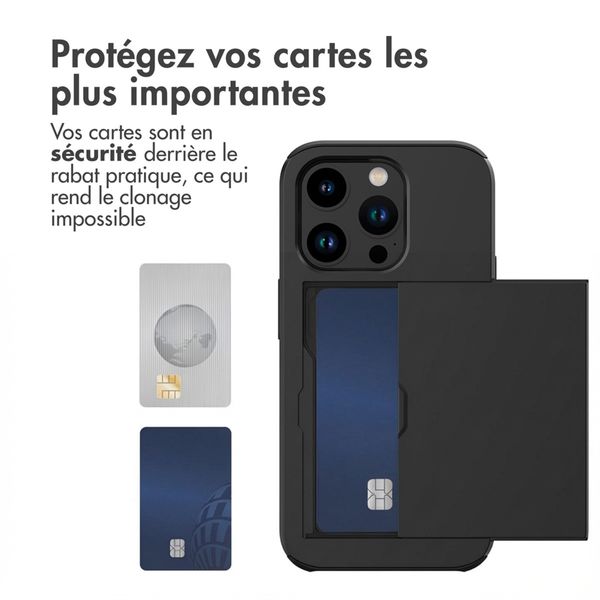 imoshion Coque arrière avec porte-cartes Apple iPhone 15 Pro - Noir