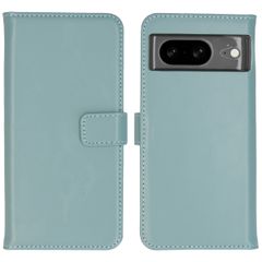 Selencia Étui portefeuille en cuir véritable Google Pixel 8 - Air Blue