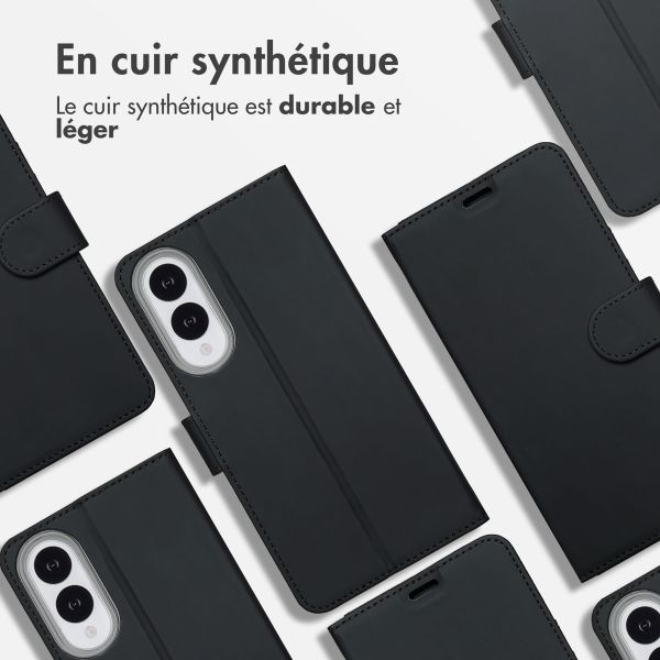 Accezz Étui de télephone Wallet Samsung Galaxy S25 Edge - Noir