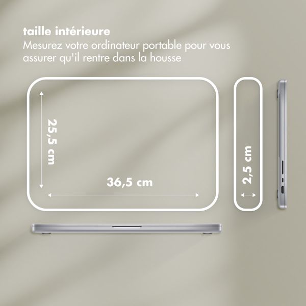 Selencia Pochette ordinateur Teddy 15-16 pouces - Sage Green