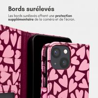 imoshion Étui de télephone portefeuille Design Apple iPhone 13 - Hearty Blush