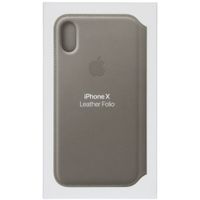 Apple Étui de téléphone Leather Folio Apple iPhone X / Xs