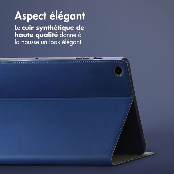 Accezz Coque tablette Classic Samsung Galaxy Tab A9 Plus - Bleu foncé