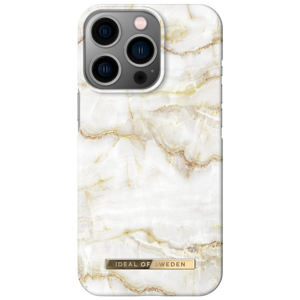 iDeal of Sweden Coque Fashion iPhone 13 Pro - Golden Pearl Marble