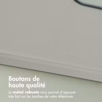 Accezz Coque arrière en cuir avec MagSafe Samsung Galaxy A36 / A56 - Light Grey