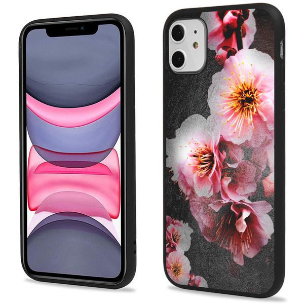 imoshion Coque Design iPhone 11 - Fleur - Rose / Noir