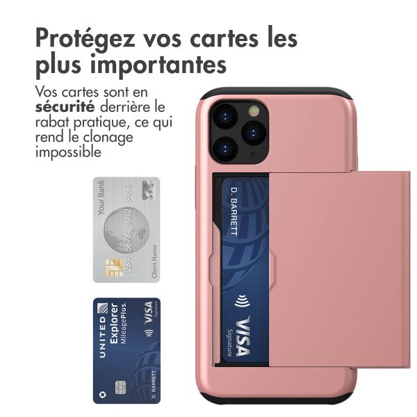 imoshion Coque arrière avec porte-cartes Apple iPhone 11 Pro - Rose Doré