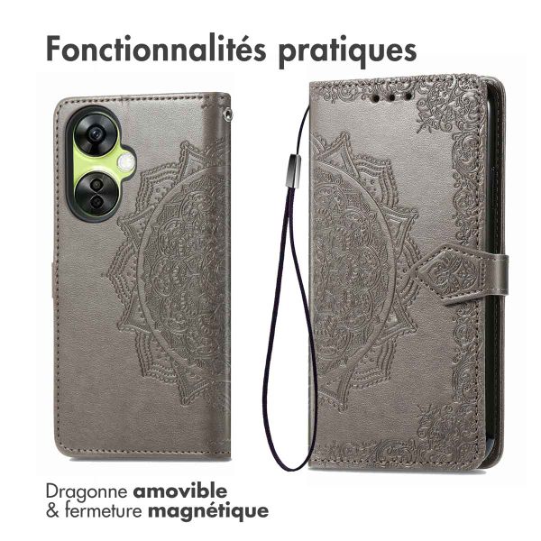 imoshion Etui de télephone Mandala OnePlus Nord CE 3 Lite (5G) - Gris