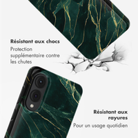 Selencia Coque arrière Vivid Samsung Galaxy S25 Edge - Chic Marble Quartz