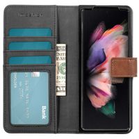 imoshion Étui de télephone portefeuille Samsung Galaxy Z Fold3 - Zwart - Marron