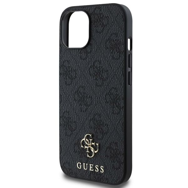 Guess Coque 4G Metal Logo MagSafe iPhone 15 - Noir