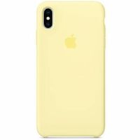 Apple Coque en silicone Apple iPhone Xs / X - Mellow Yellow