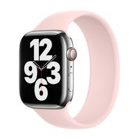 Apple Bracelet Boucle unique en Silicone Apple Watch | 38/40/41/42 mm - Taille 3 - Chalk Pink