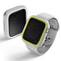 Uniq Moduo Coque Apple Watch avec Lunette interchangeable Apple Watch 4-9 / SE - 44/45 mm - Frost (Lime/White)