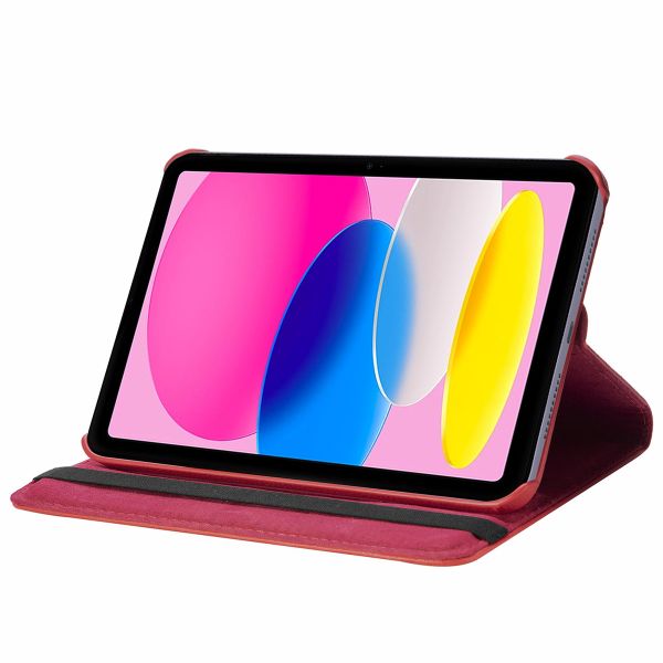 imoshion Coque tablette rotatif à 360° iPad 10 (2022) 10.9 pouces - Rouge