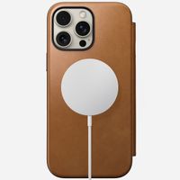 Nomad Étui de télephone portefeuille Modern Leather Folio Apple iPhone 16 Pro Max - English Tan