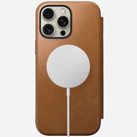 Nomad Étui de téléphone portefeuille Modern Leather Folio iPhone 16 Pro Max - English Tan