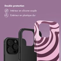 Selencia Coque arrière Vivid Apple iPhone 16 Pro - Wavy Swirl Pink Plum