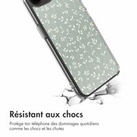 imoshion Coque Design Apple iPhone 16e - Smoke Green Flowers