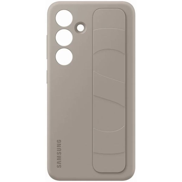 Samsung Coque arrière originale Standing Grip Galaxy S24 - Taupe