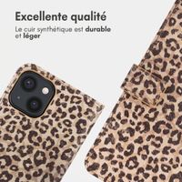 imoshion Étui de télephone portefeuille Design Apple iPhone 13 - Leopard Mood
