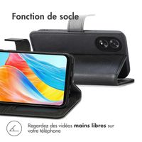 imoshion Étui de télephone portefeuille Oppo A18 / Oppo A38 - Noir