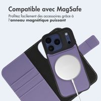 imoshion Étui portefeuille luxe 2-en-1 amovible Apple iPhone 17 Pro - Violet