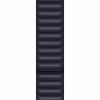 Apple Bracelet Leather Link Apple Watch Series 1 t/m 9 / SE (38/40/41 mm) | Series 10 / 11 (42 mm) - Taille S/M - Ink