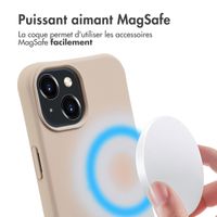 imoshion Coque de couleur avec cordon amovible MagSafe iPhone 15 - Nude